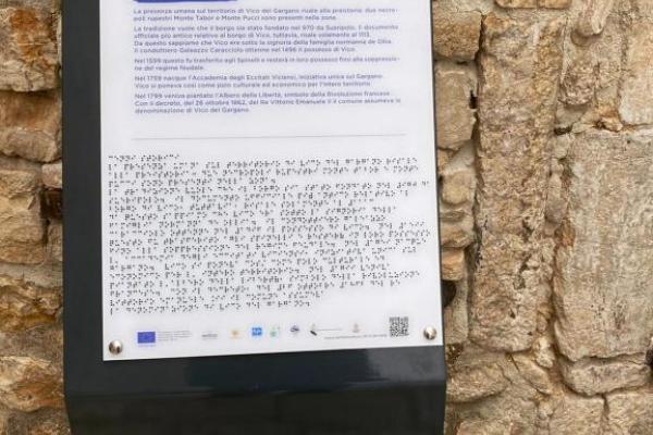 New information signs, Vico, Puglia Region